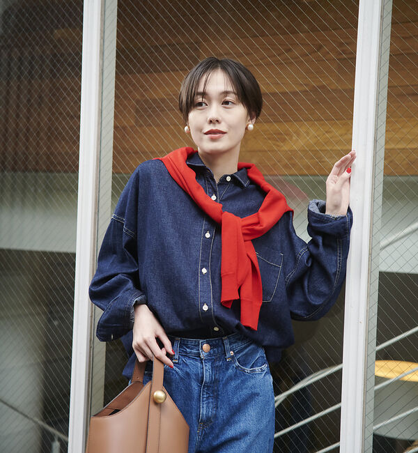 Rouge vif「NEW オーバーサイズデニムシャツ」|シャツ・ブラウス|