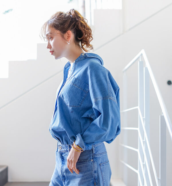 Rouge vif「NEW オーバーサイズデニムシャツ」|シャツ・ブラウス|