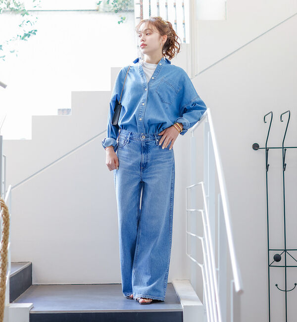 Rouge vif「NEW オーバーサイズデニムシャツ」|シャツ・ブラウス|