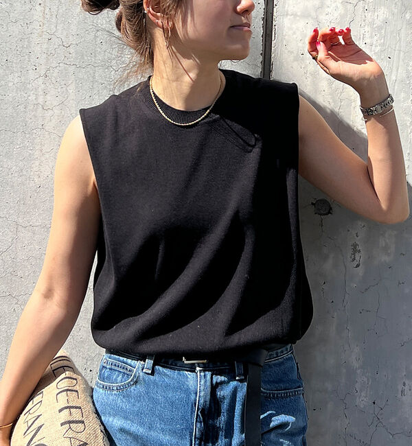 Rouge vif「ショルダータックハイゲージニットプルオーバー」|ニット・セーター|