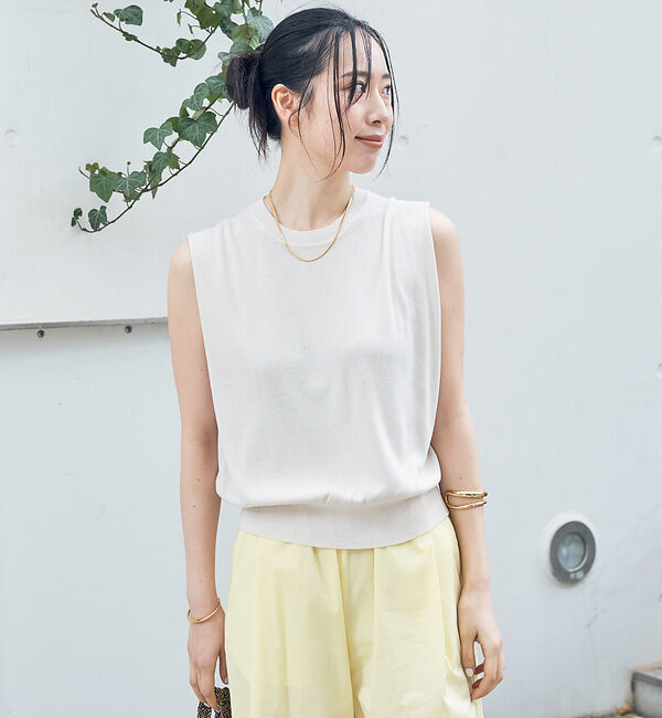 Rouge vif「ショルダータックハイゲージニットプルオーバー」|ニット・セーター|