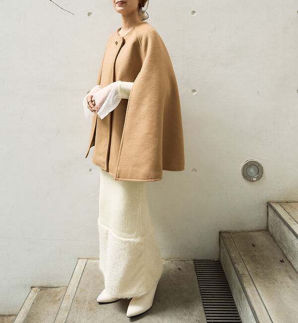 Rouge vif「【一部店舗限定】リブボートネックヘムフェザーワンピース」|ワンピース|