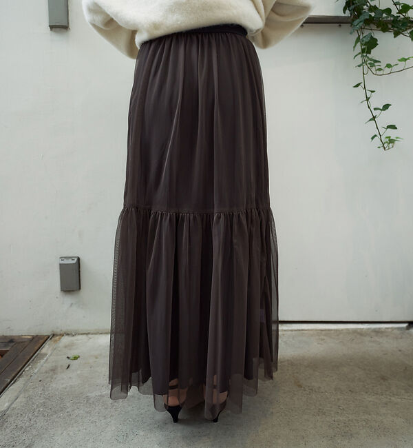 Rouge vif「リバーシブル２WAYチュールスカート」|スカート|