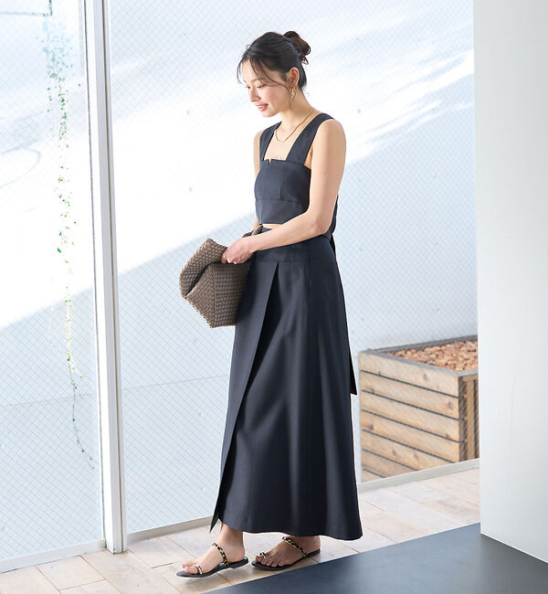 Rouge vif「【LAOCOONTE／ラオコンテ】フラットトングサンダル Elea Suede」|サンダル|