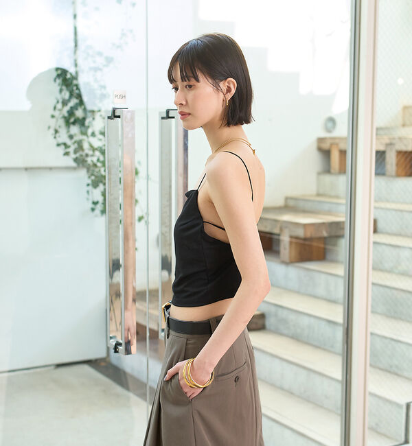 Rouge vif「サイドテープカップ付きキャミ」|キャミソール|