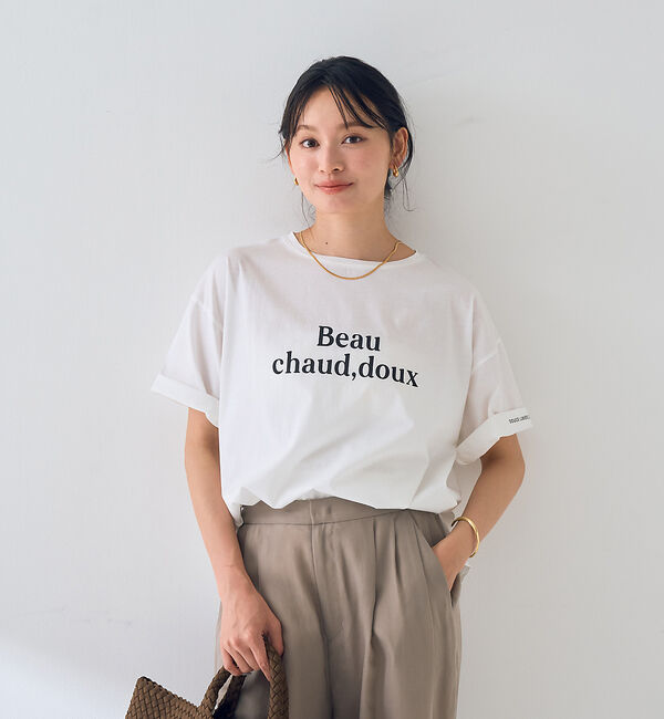 Rouge vif「ターンバックロゴTシャツ」|Tシャツ・カットソー|