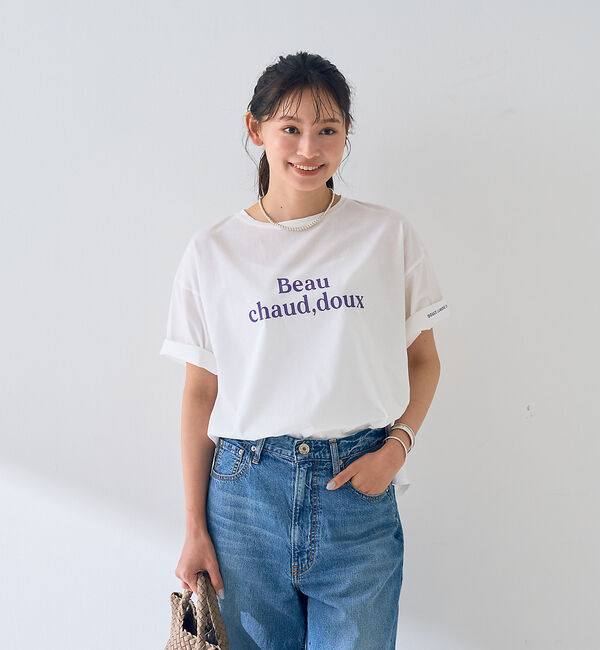 Rouge vif「ターンバックロゴTシャツ」|Tシャツ・カットソー|