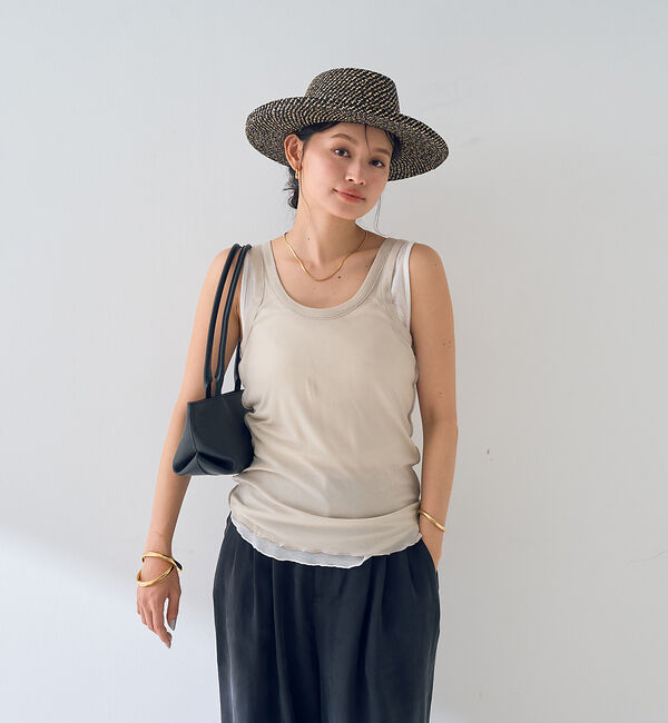 Rouge vif「【2枚セット】レイヤードカットタンクトップ」|キャミソール|