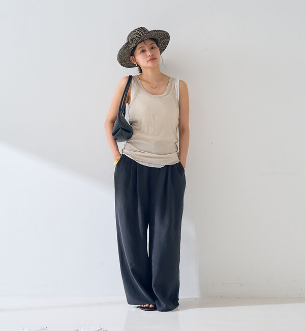 Rouge vif「【2枚セット】レイヤードカットタンクトップ」|キャミソール|