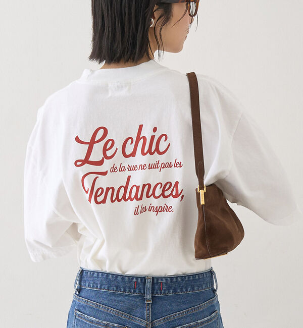 Rouge vif「ピグメントロゴBIG Tシャツ」|Tシャツ・カットソー|ホワイト