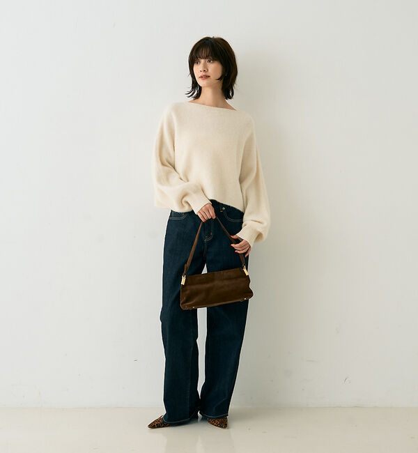 Rouge vif「フォックスウールクロップドボレロプルオーバー」|ニット・セーター|