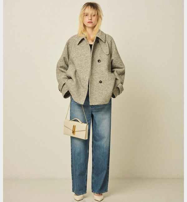 Rouge vif「【2サイズ展開】ウール混ショート丈スライバーコート」|その他|