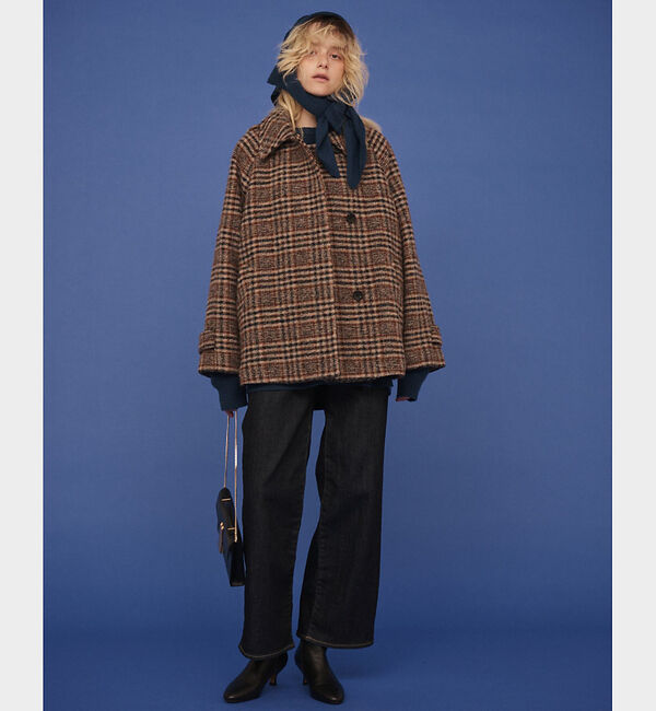 Rouge vif「【2サイズ展開】ウール混ショート丈スライバーコート」|その他|