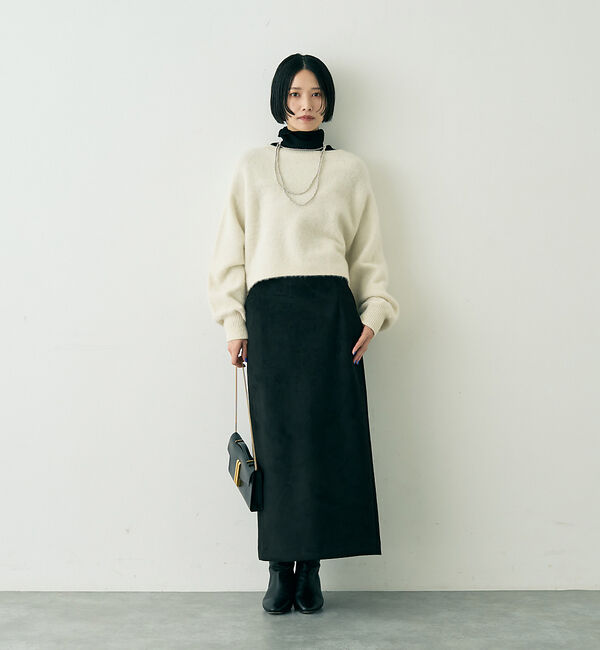 Rouge vif「フェイクスウェードストレッチタイトスカート/ナロースカート」|スカート|