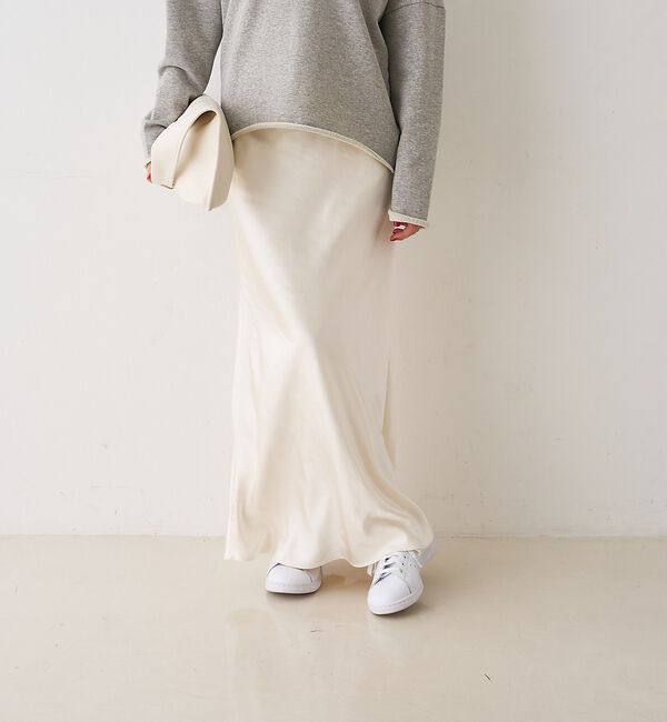 Rouge vif「サテンマーメイドイージーロングスカート【予約】」|スカート|