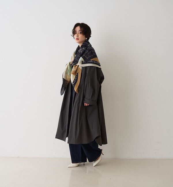 Rouge vif「NEWクリスピー撥水ライトロングコート【予約】」|ステンカラーコート|