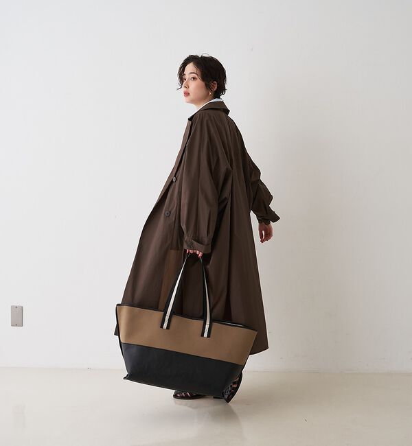 Rouge vif「NEWクリスピー撥水ライトロングコート【予約】」|ステンカラーコート|