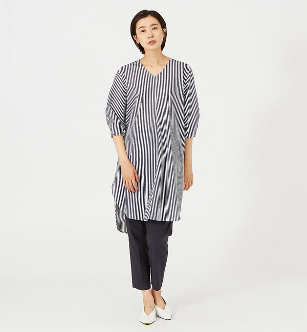 qualite「ロングチュニックカットソー」|Tシャツ・カットソー|