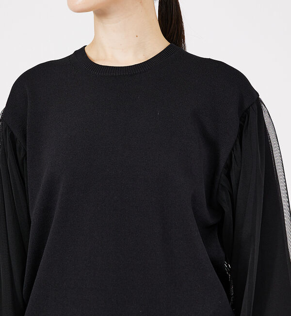 qualite「チュールコンビニット」|ニット・セーター|