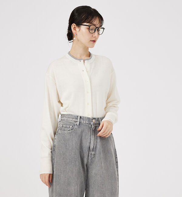 qualite「ウールハイゲージニットカーディガン」|カーディガン|