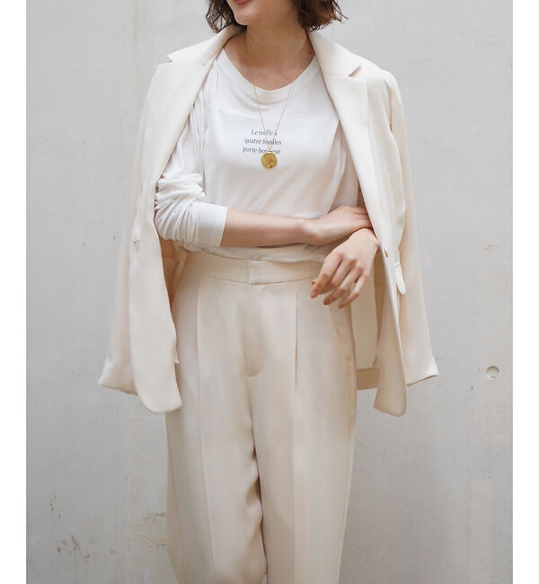 qualite「シアーロゴロンT」|Tシャツ・カットソー|