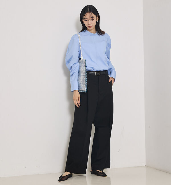 qualite「TCツイルWループタックワイドパンツ」|その他|