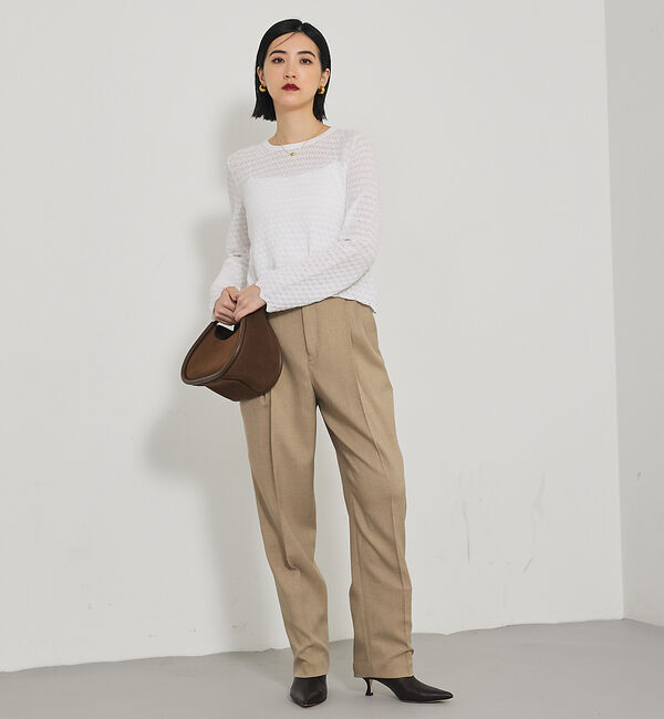 qualite「スカラップレースニット」|Tシャツ・カットソー|