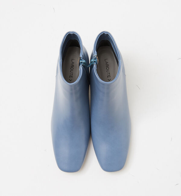 AU BANNISTER「【LAROUTE】スクエアトゥブーツ」|ショートブーツ|