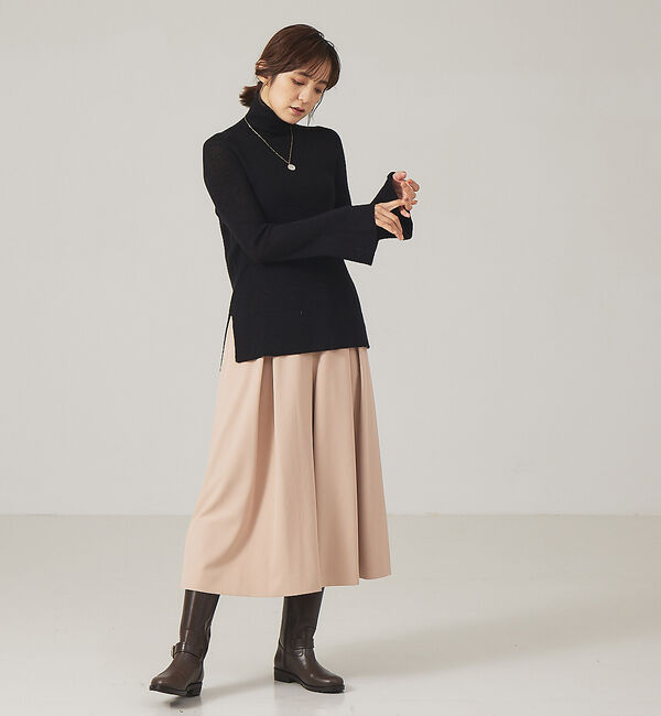 AU BANNISTER「【スノーソール】バックルベルトロングブーツ」|ショートブーツ|