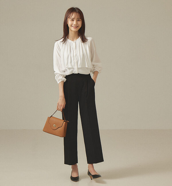abahouse mavie「【感嘆パンツ】セミワイドパンツ」|スラックス|