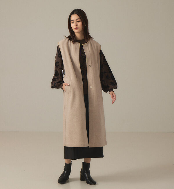 abahouse mavie「【マルチWAY】ジャージーメルトンステンカラーコート」|ステンカラーコート|
