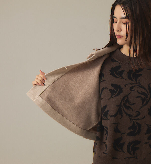 abahouse mavie「【マルチWAY】ジャージーメルトンステンカラーコート」|ステンカラーコート|