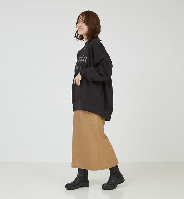 abahouse mavie「ロゴシルキーダンボールプルオーバー」|スウェット・ジャージ|