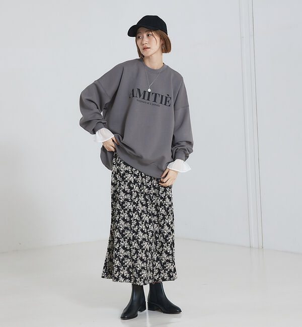 abahouse mavie「ロゴシルキーダンボールプルオーバー」|スウェット・ジャージ|