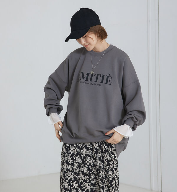 abahouse mavie「ロゴシルキーダンボールプルオーバー」|スウェット・ジャージ|