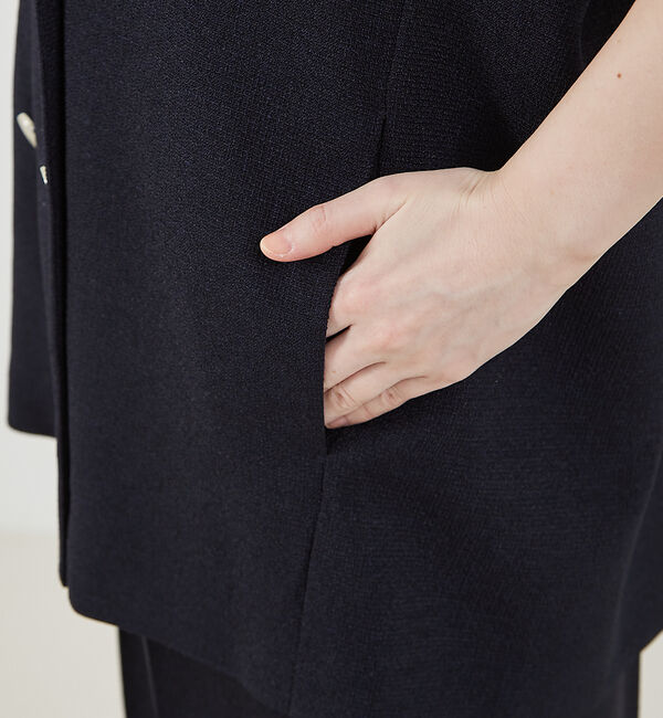 abahouse mavie「【セットアップ対応】ライトツィードフレンチジャケット」|ベスト・ジレ|