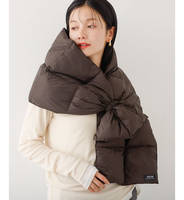 abahouse mavie「【TAION】 ダウンスカーフ」|マフラー|チョコ