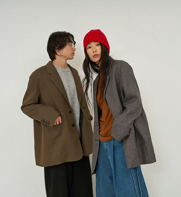 NOMINE「【ユニセックス】オーバーサイズ シャーク テーラードジャケット」|テーラードジャケット|