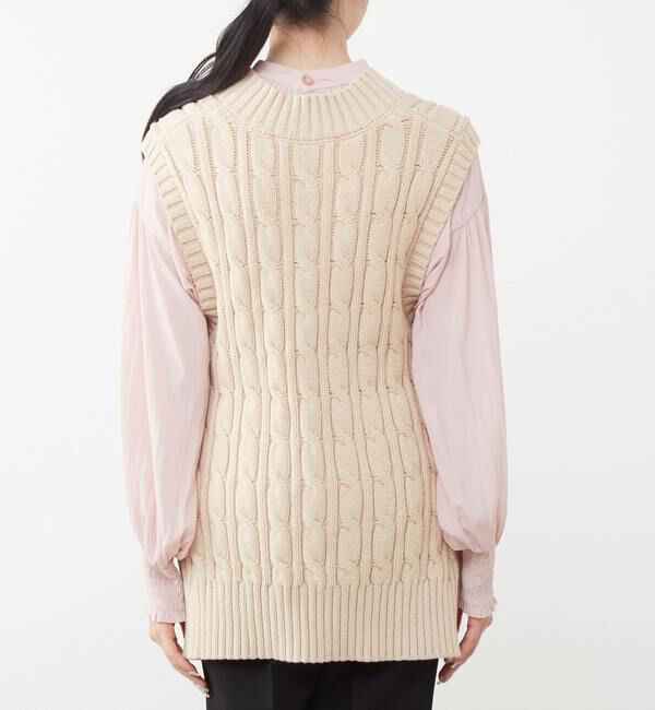 TIARA「ケーブルリボンニット」|ニット・セーター|