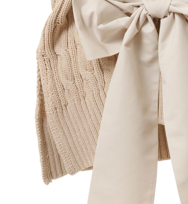 TIARA「ケーブルリボンニット」|ニット・セーター|