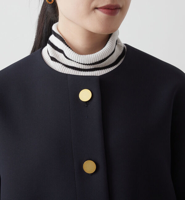 Liesse「メタルボタンAラインコート」|ブルゾン・スタジャン|