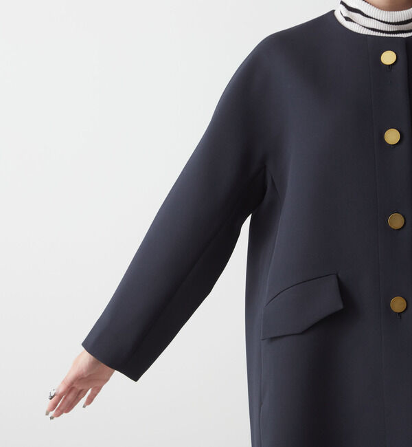 Liesse「メタルボタンAラインコート」|ブルゾン・スタジャン|