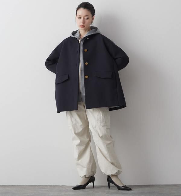 Liesse「メタルボタンAラインコート」|ブルゾン・スタジャン|