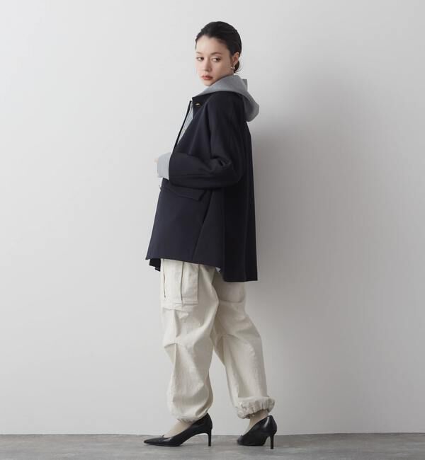 Liesse「メタルボタンAラインコート」|ブルゾン・スタジャン|