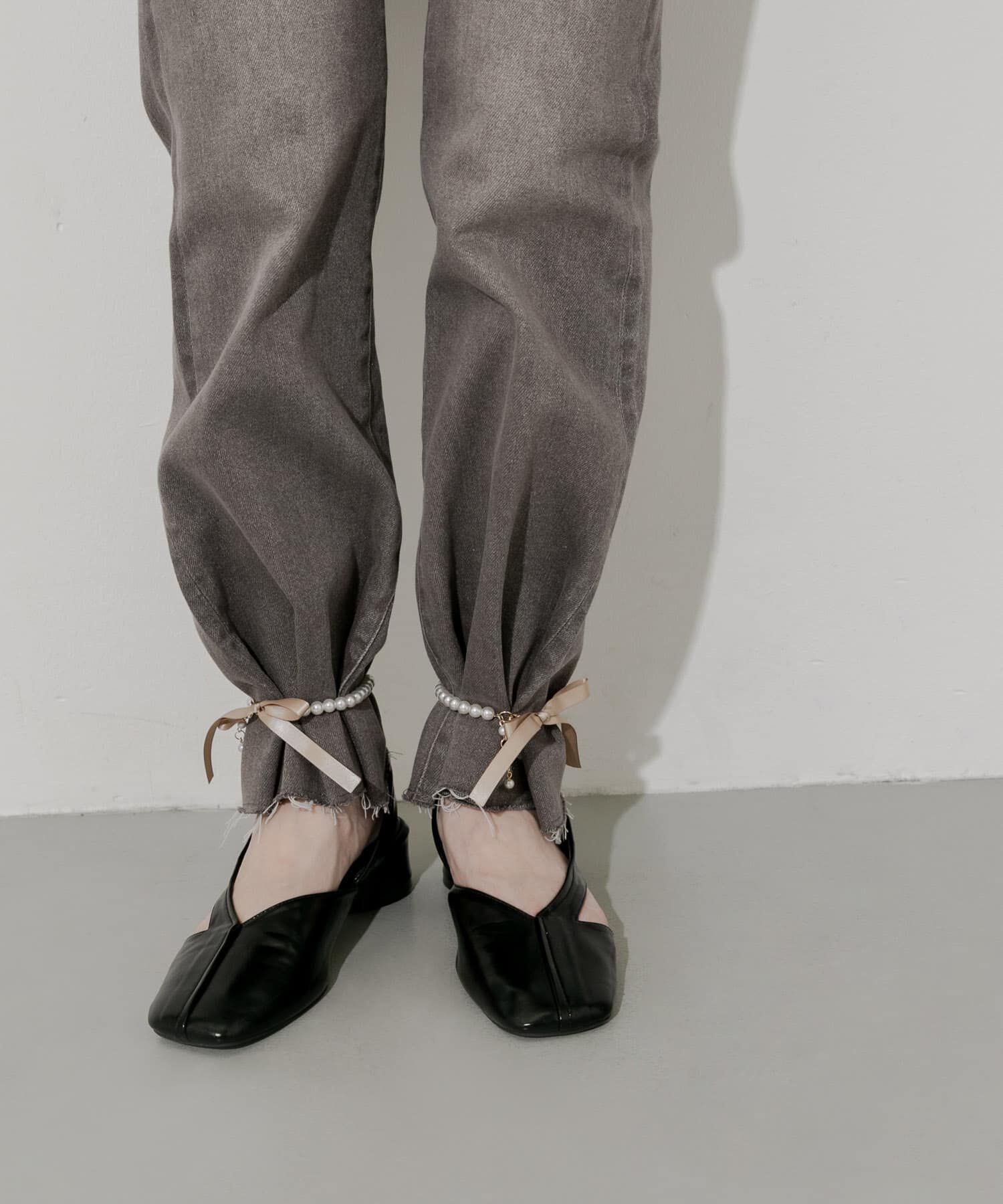 SMELLY「『WEB/一部店舗限定』パールリボンアンクレット」|アンクレット|