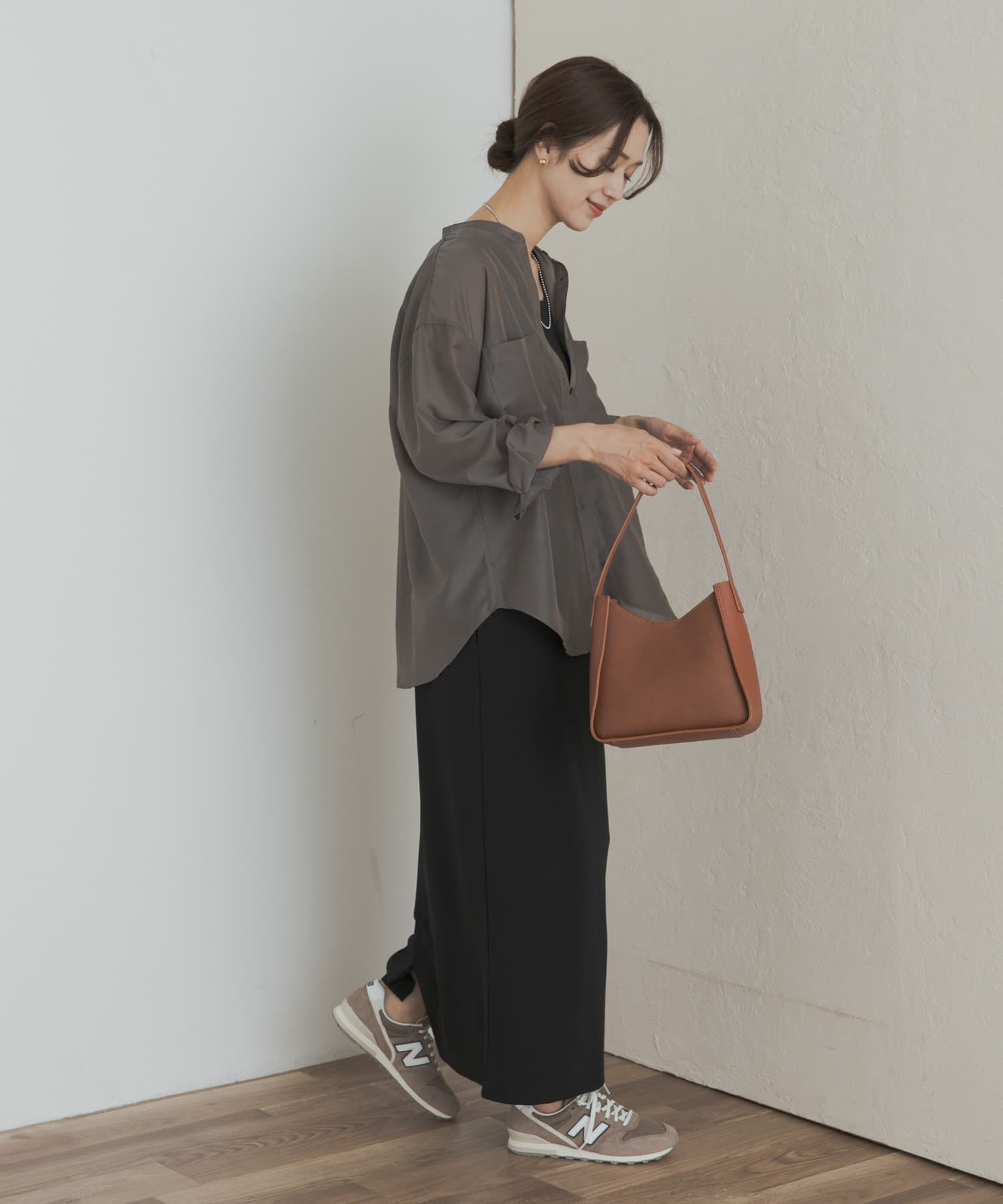 URBAN RESEARCH DOORS「シアーバンドカラーシャツ」|シャツ・ブラウス|