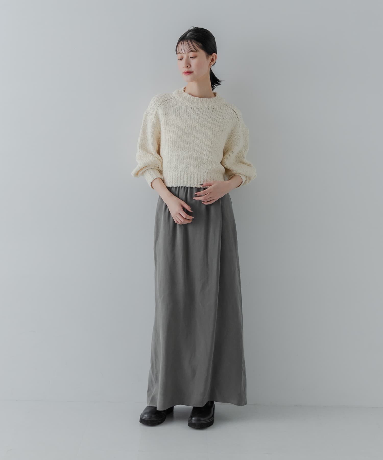 URBAN RESEARCH「キュプラギャザーIラインスカート」|スカート|