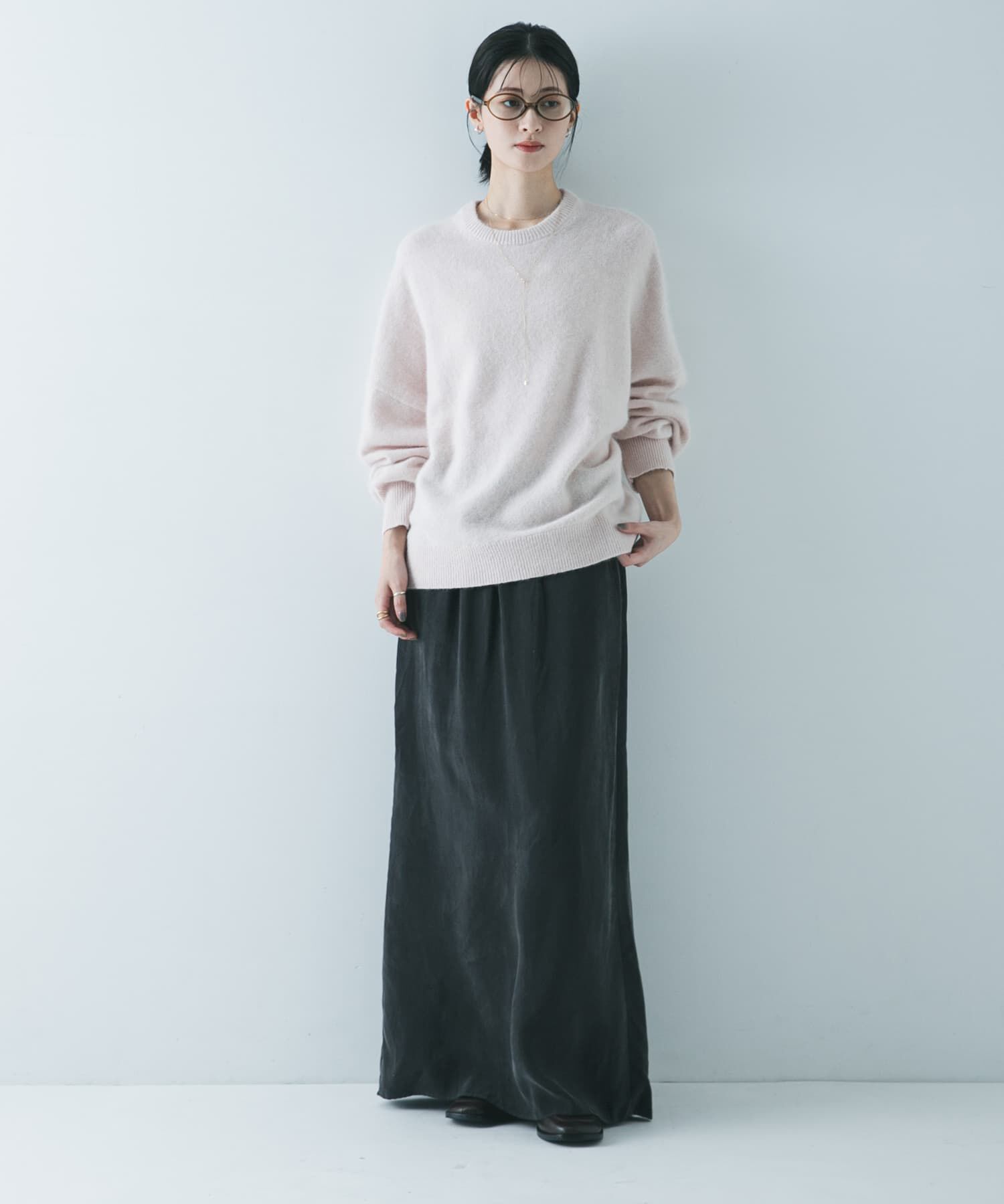 URBAN RESEARCH「キュプラギャザーIラインスカート」|スカート|