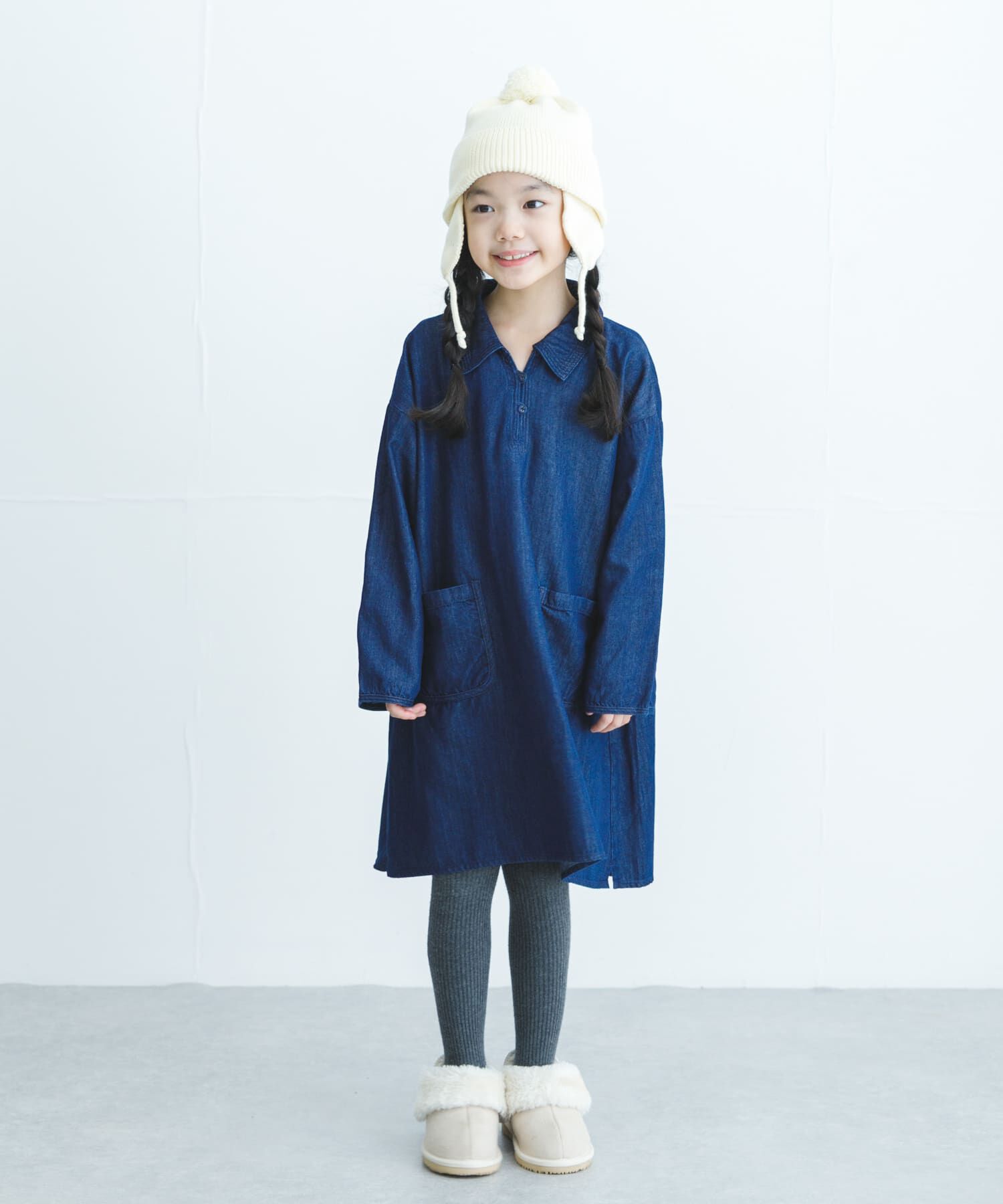 URBAN RESEARCH DOORS「デニムミニワンピース(KIDS)」|ワンピース|ワンウォッシュ