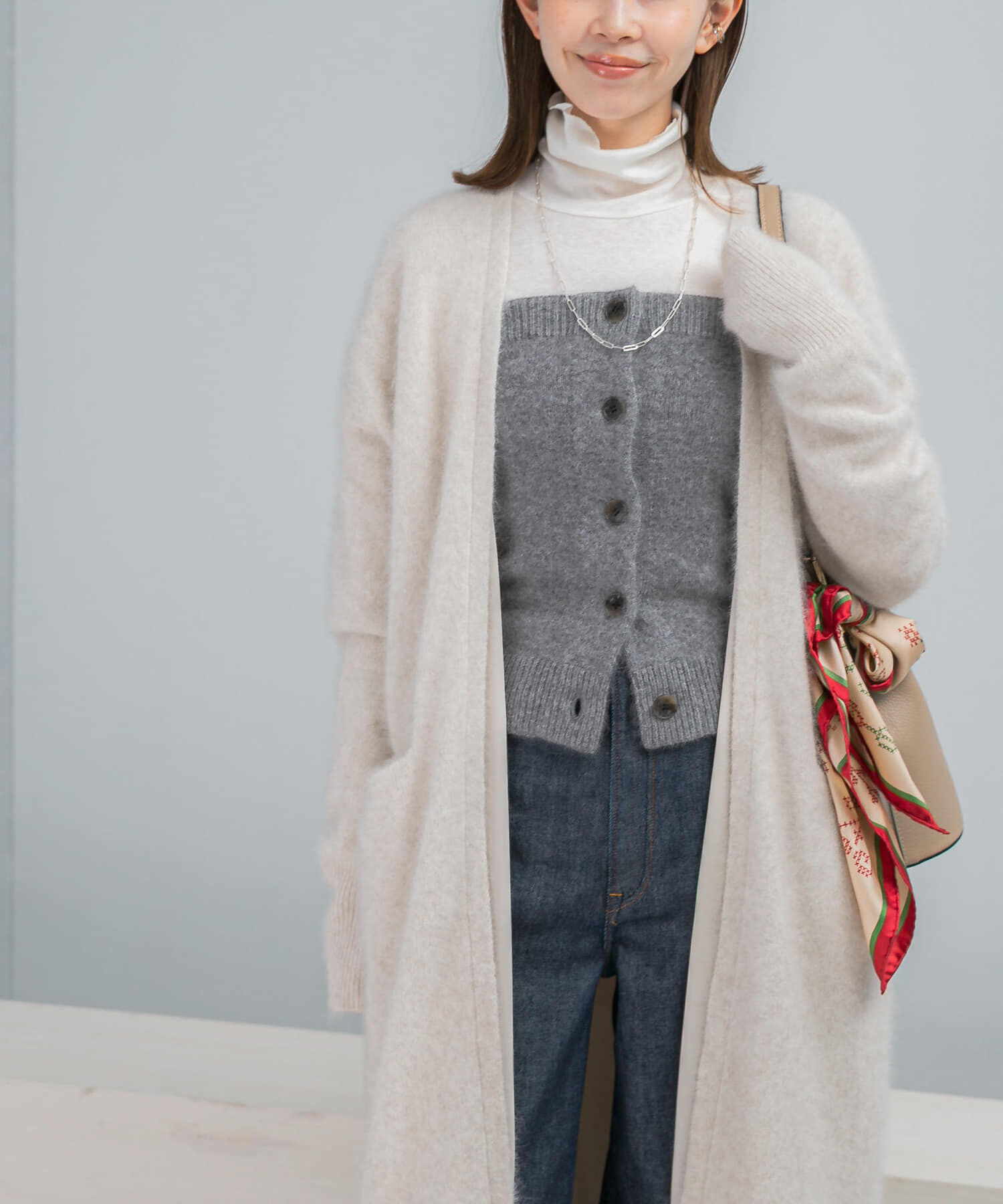 URBAN RESEARCH ROSSO「エアリーニットボタンデザインビスチェ」|ニット・セーター|